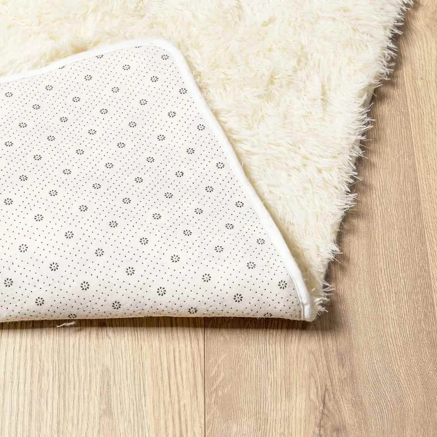 Tapis Shaggy à poils longs NAVARRA crème 130x200 cm polyester - 6