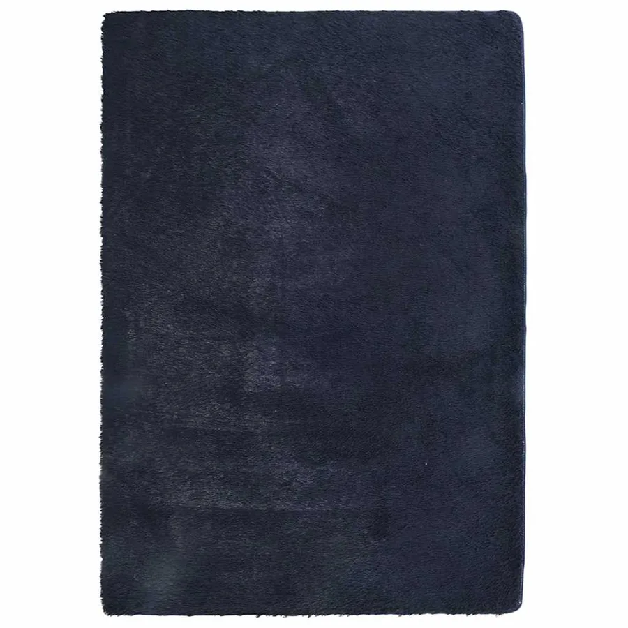 Tapis shaggy à poils longs NAVARRA bleu marine 240x340 cm - 2