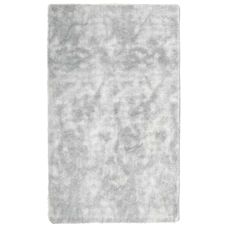 Tapis Shaggy à poils longs NAVARRA gris argenté 60x100 cm - 2