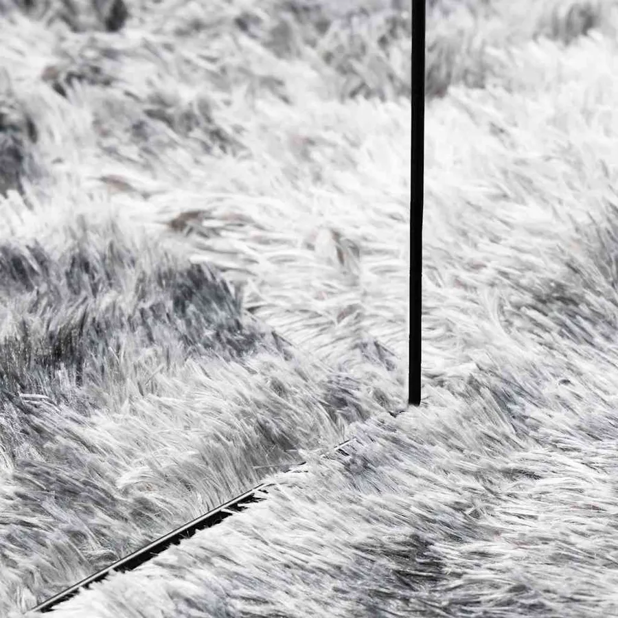Tapis Shaggy à poils longs NAVARRA gris argenté 60x100 cm - 7