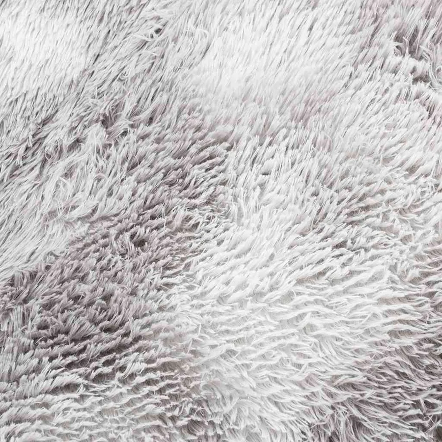 Tapis Shaggy à poils longs NAVARRA gris argenté 60x100 cm - 9