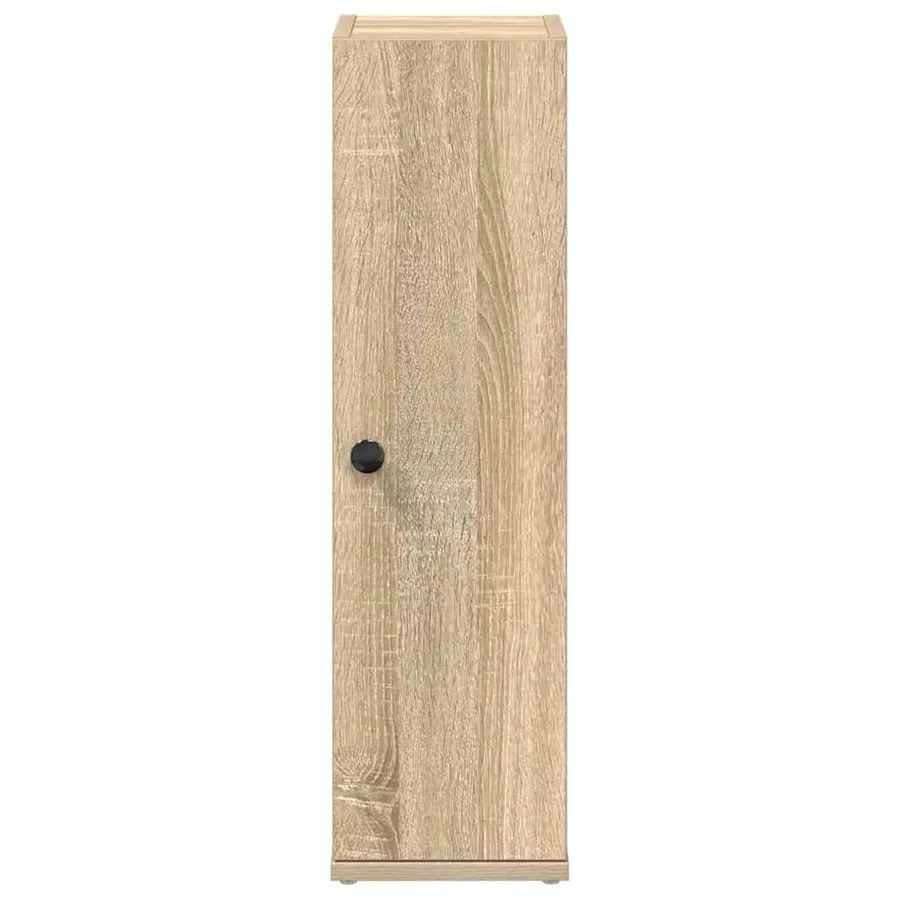 Meuble de salle de bain avec porte-rouleau chêne sonoma - 4