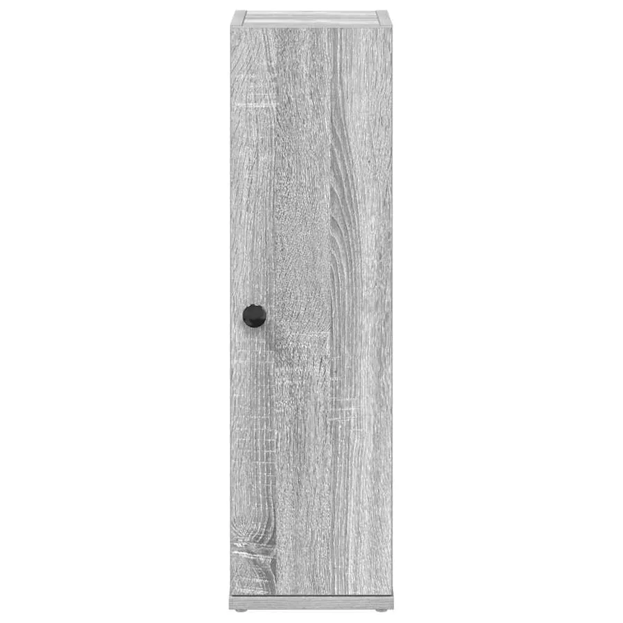 Meuble de salle de bain avec porte-rouleau sonoma gris - 4