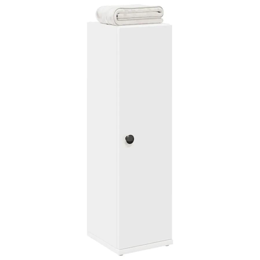Meuble de salle de bain avec porte-rouleau blanc 20,5x22x72 cm
