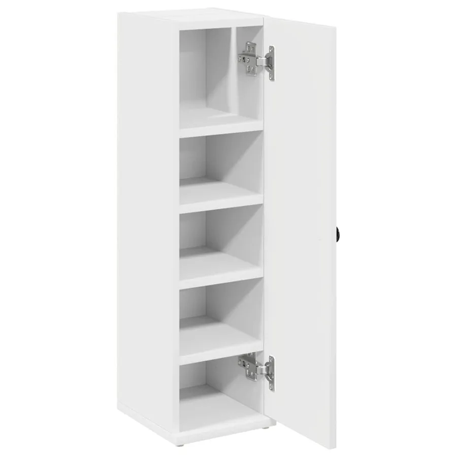 Meuble de salle de bain avec porte-rouleau blanc 20,5x22x72 cm - 5