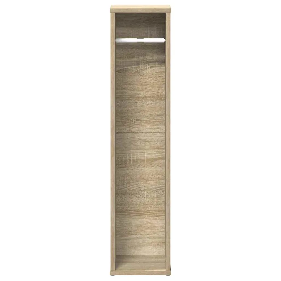 Meuble de salle de bain avec porte-rouleau chêne sonoma - 4