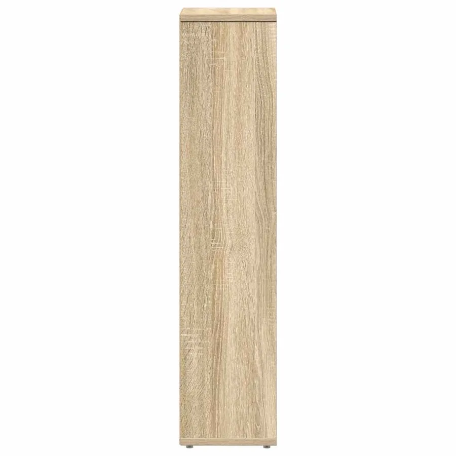 Meuble de salle de bain avec porte-rouleau chêne sonoma - 5