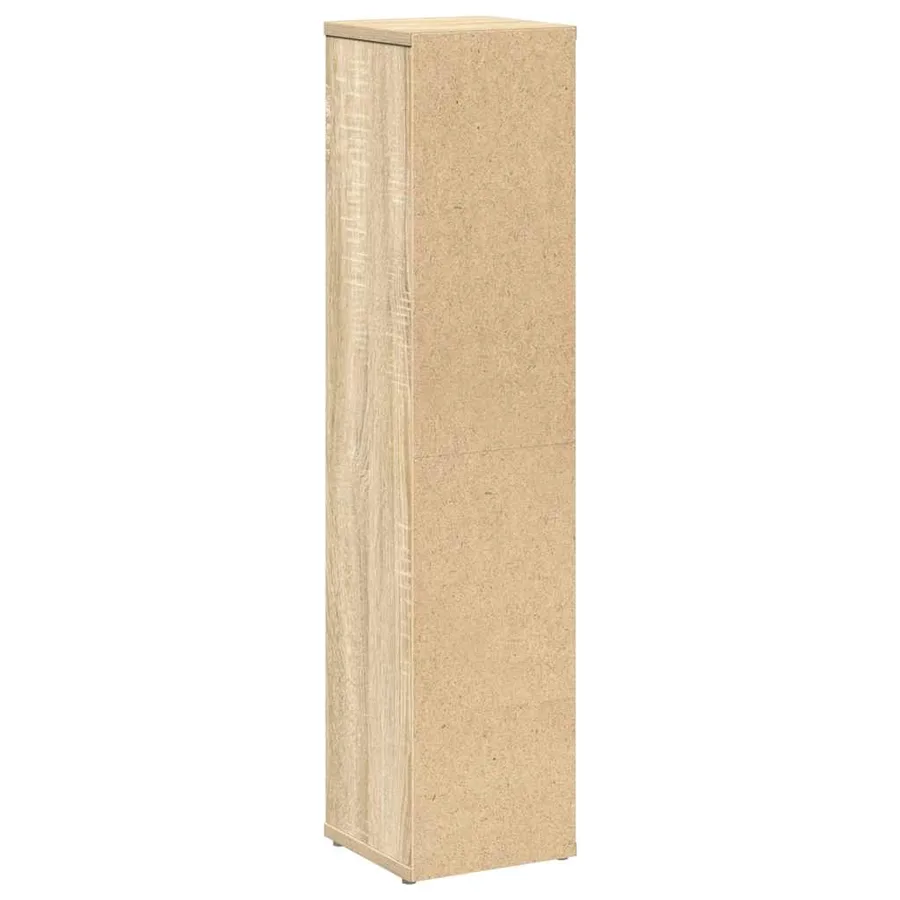 Meuble de salle de bain avec porte-rouleau chêne sonoma - 6