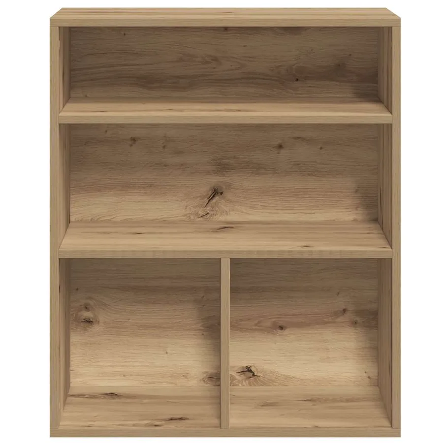Bibliothèque chêne artisanal 60x30x71,5 cm bois d'ingénierie - 4