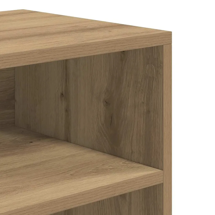 Bibliothèque chêne artisanal 60x30x71,5 cm bois d'ingénierie - 7