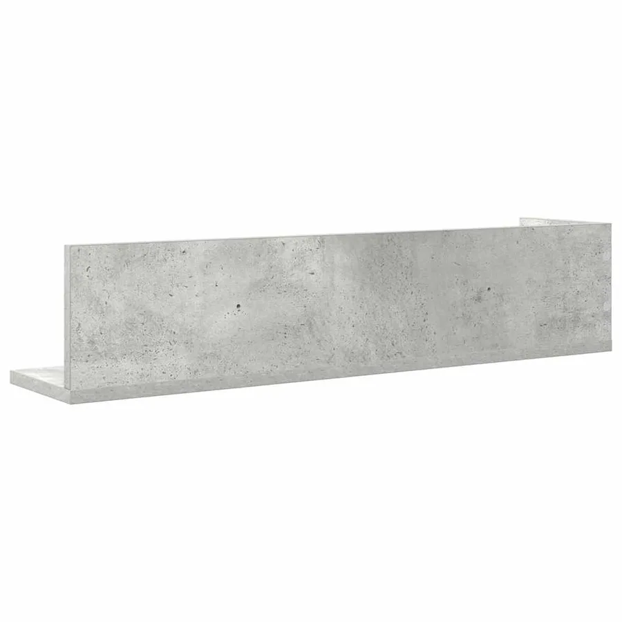 Étagères murales 2pcs gris béton 75x16,5x16,5cm bois ingénierie - 7