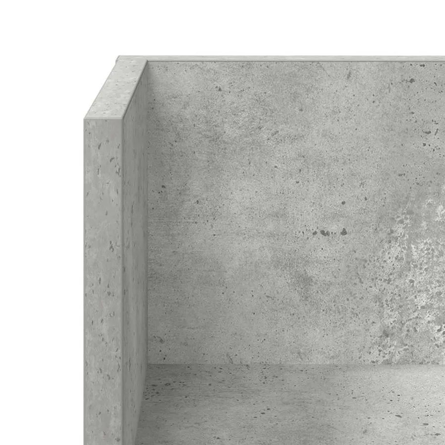 Étagères murales 2pcs gris béton 75x16,5x16,5cm bois ingénierie - 9