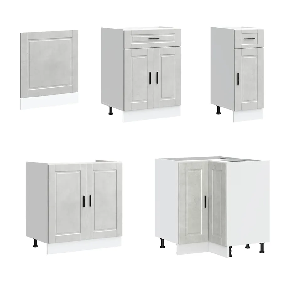 Ensemble d'armoires de cuisine 11 pcs Porto bois d'ingénierie - 4