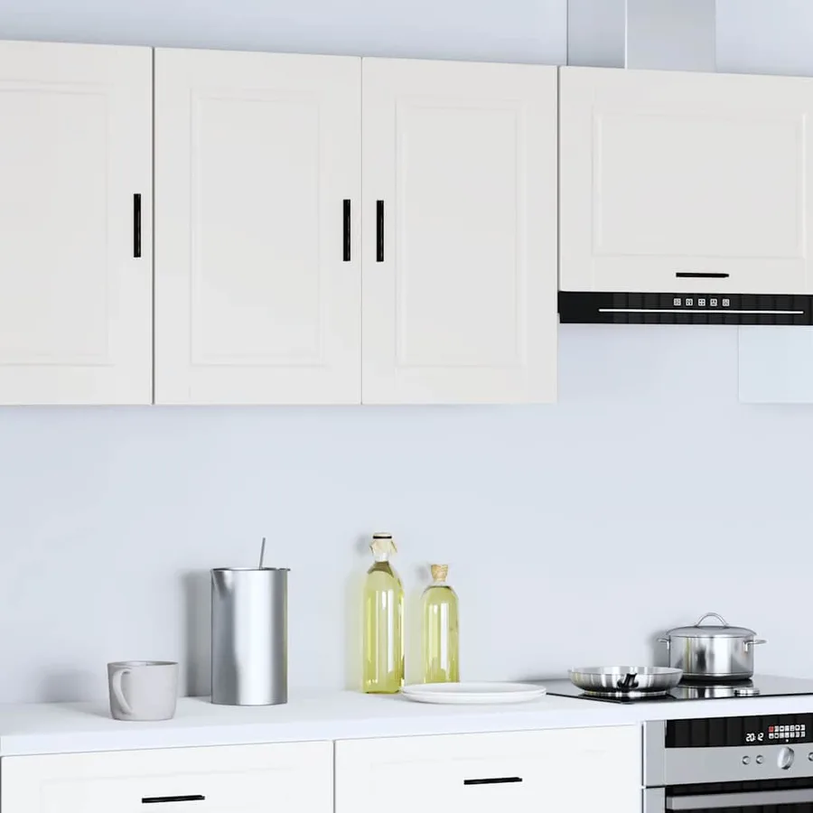 Armoire murale de cuisine Porto blanc bois d'ingénierie - 3
