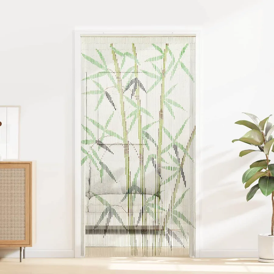 Rideau anti-insectes imprimé 100x220 cm bambou - 2