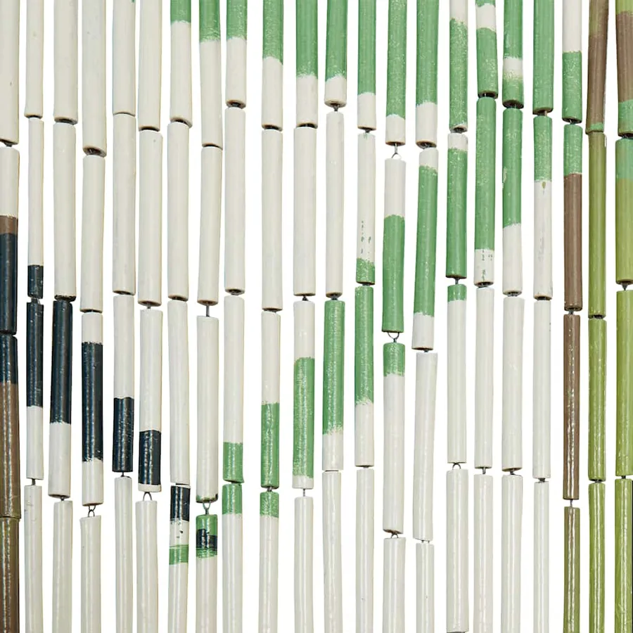 Rideau anti-insectes imprimé 100x220 cm bambou - 6