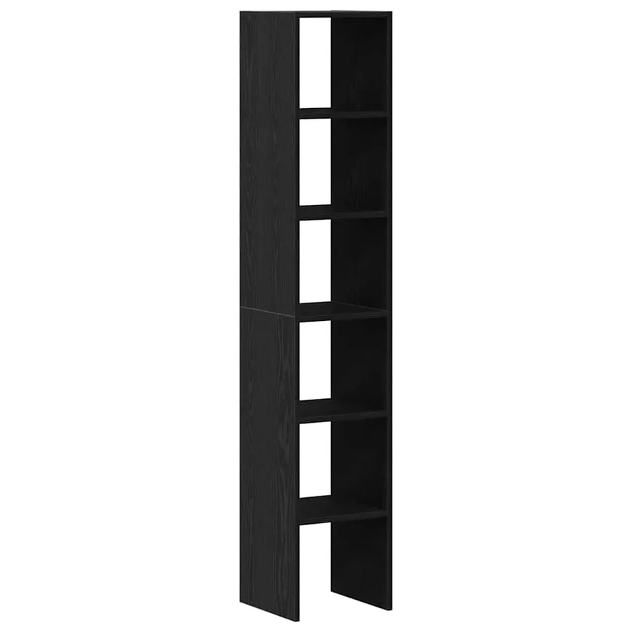Bibliothèques 2 pcs empilable chêne noir bois d'ingénierie - 2