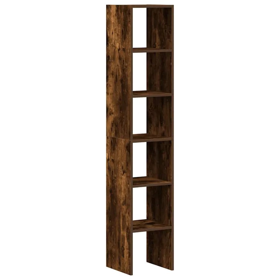 Bibliothèques 2 pcs empilable chêne fumé bois d'ingénierie - 2