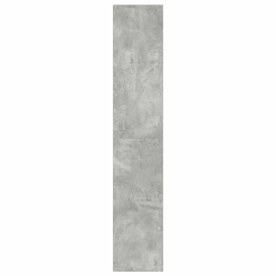 Bibliothèques 2 pcs empilable gris béton bois d'ingénierie - 5