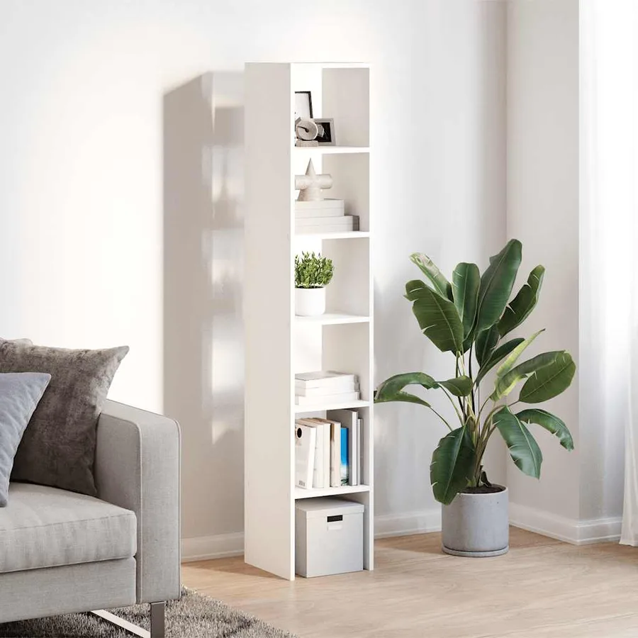 Bibliothèques 2 pcs empilable blanc 30x30x80 cm bois ingénierie - 3