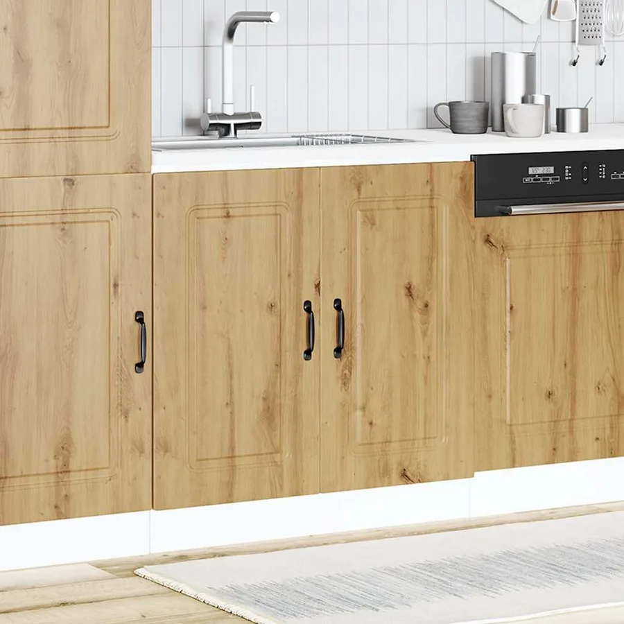 Meuble bas pour évier Kalmar chêne artisanal bois ingénierie - 3
