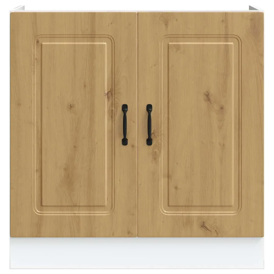 Meuble bas pour évier Kalmar chêne artisanal bois ingénierie - 4