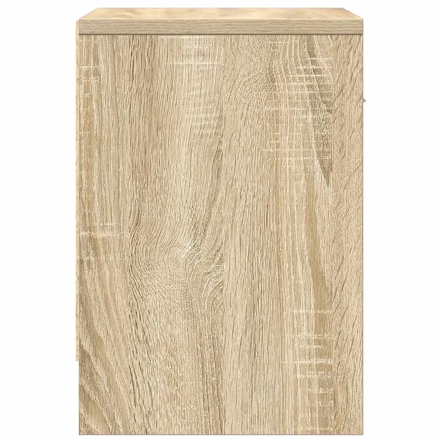 Tables de chevet 2 pcs avec tiroir Chêne Sonoma 39x28x41 cm - 7