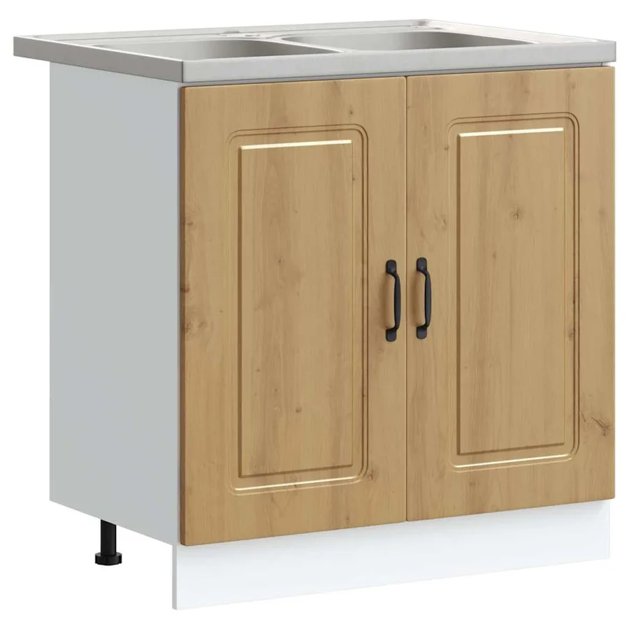 Armoire de cuisine Kalmar Chêne artisanal 80 x 46 x 81,5 cm - 2