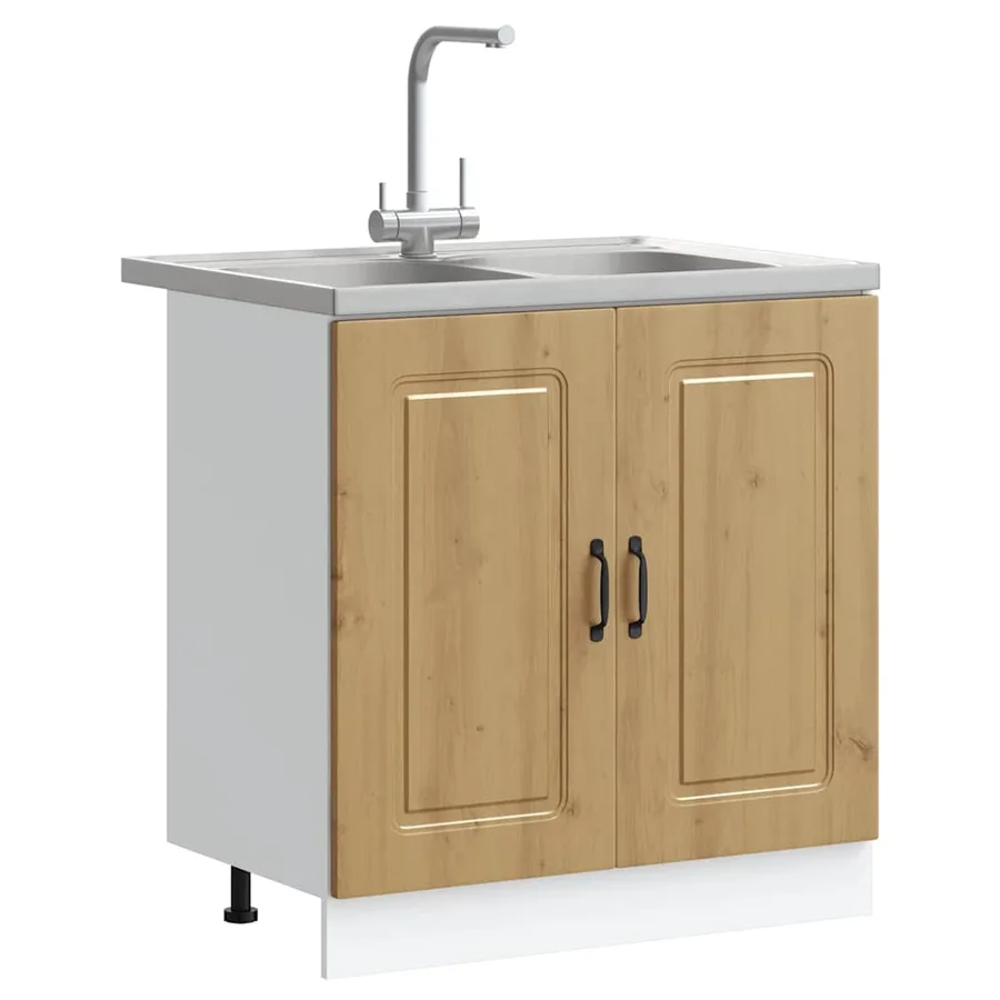 Armoire de cuisine Kalmar Chêne artisanal 80 x 46 x 81,5 cm - 3