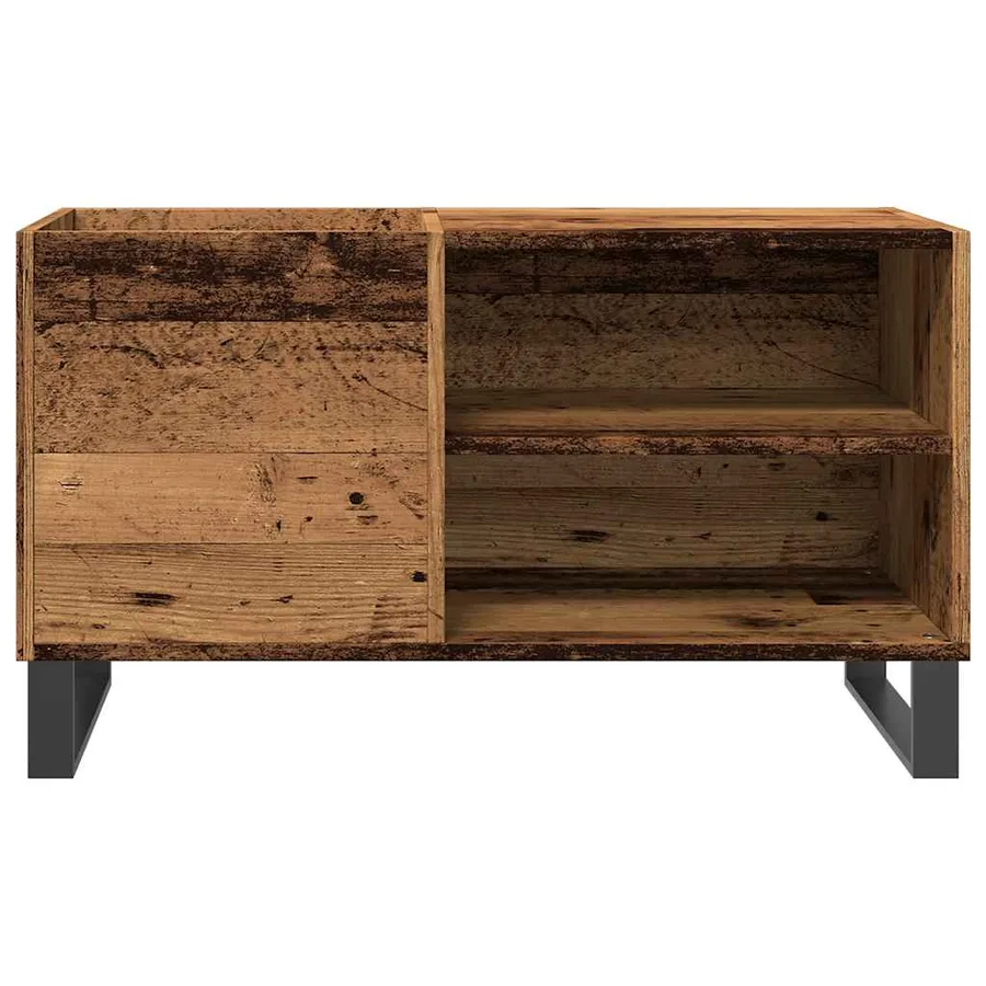 Armoire à disques vieux bois 84,5x38x48 cm bois d'ingénierie - 4