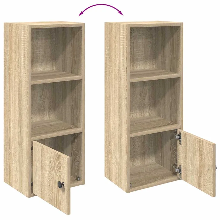 Bibliothèque chêne sonoma 31x24x77 cm bois d'ingénierie - 8