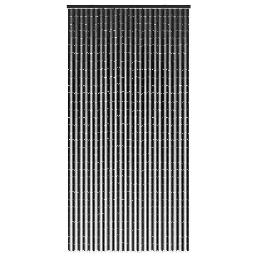 Rideau anti-insectes gris foncé 90x220 cm bambou - 3