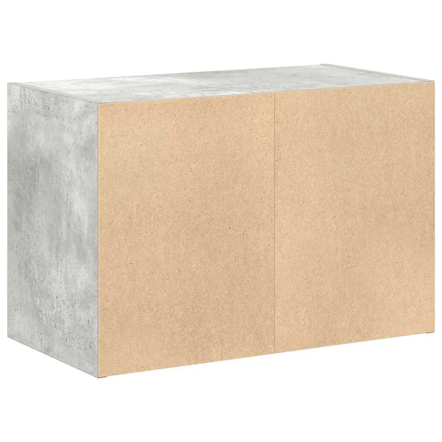 Armoire avec 2 tiroirs gris béton 60x31x40 cm bois d'ingénierie - 7