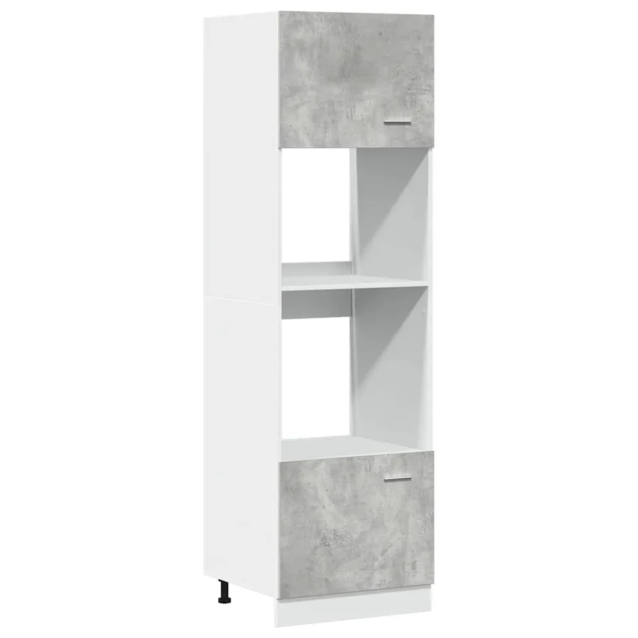 Ensemble de meubles de cuisine 7 pièces Lyon en bois d'ingénierie gris béton - 10