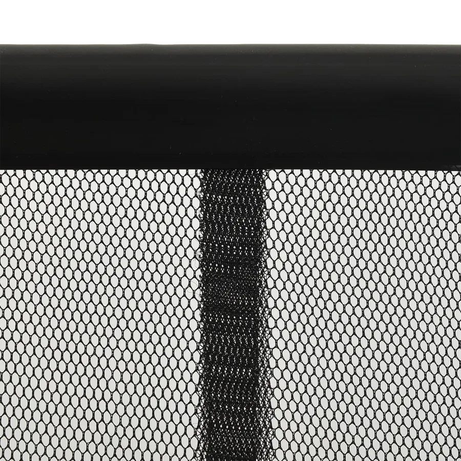 Moustiquaire de porte rideau en maille 10 pcs Noir 240x240 cm - 3