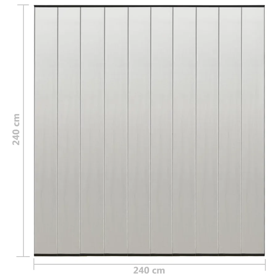 Moustiquaire de porte rideau en maille 10 pcs Noir 240x240 cm - 8