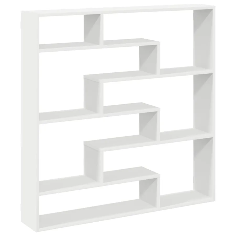 Étagère cube murale 7 compartiments blanc bois d'ingénierie - 6
