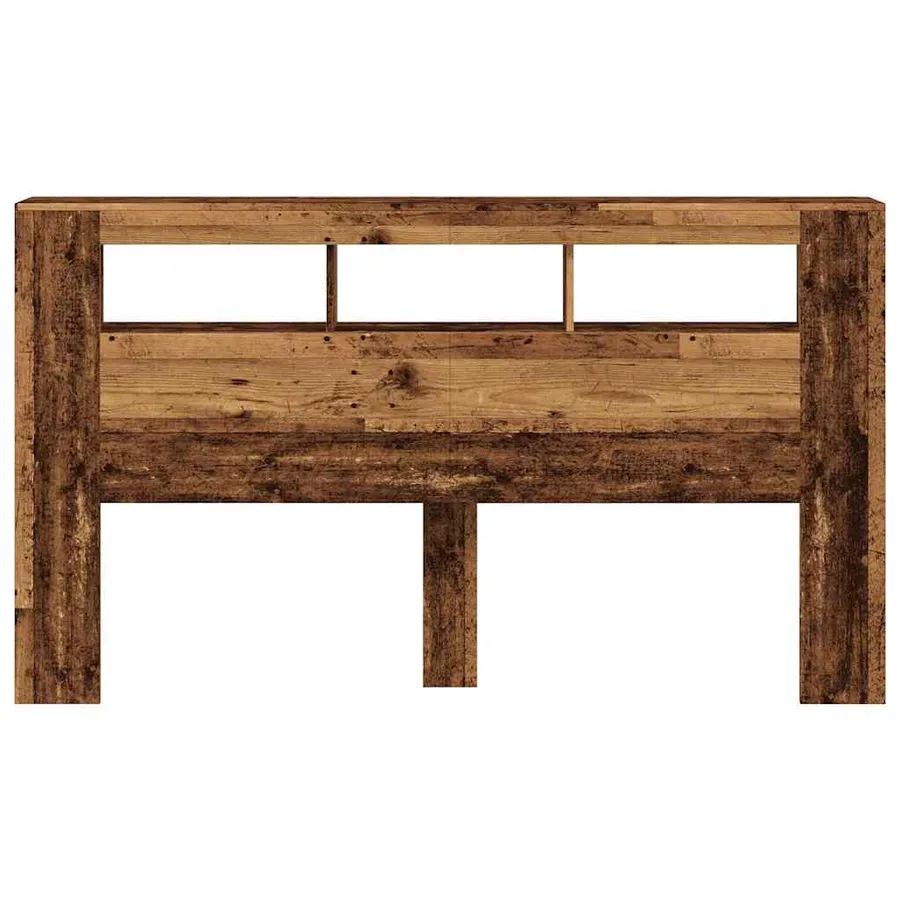 Tête de lit à LED vieux bois 180x18,5x103,5cm bois d'ingénierie - 5