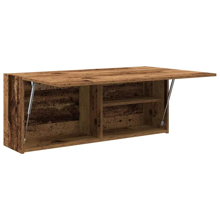 Armoire murale de bain vieux bois 100x25x40cm bois d'ingénierie - 4