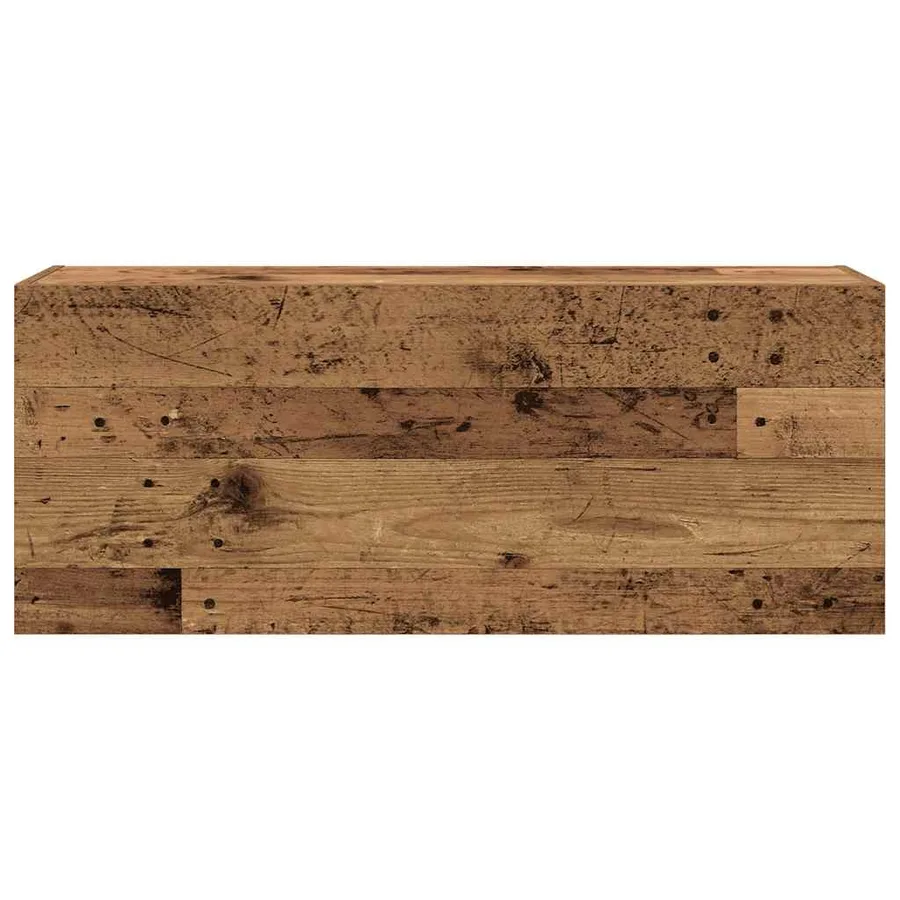 Armoire murale de bain vieux bois 100x25x40cm bois d'ingénierie - 5