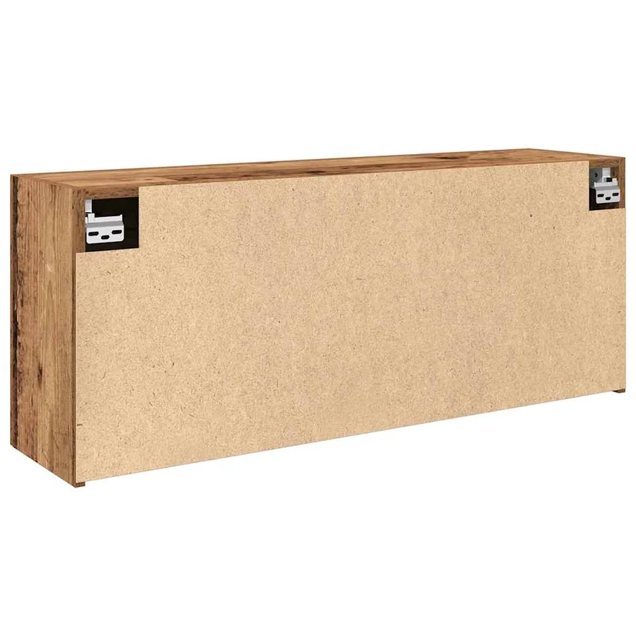 Armoire murale de bain vieux bois 100x25x40cm bois d'ingénierie - 7