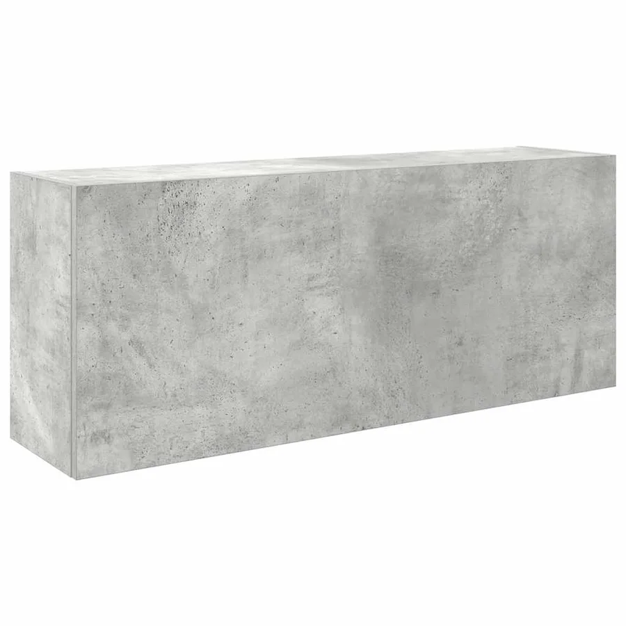 Armoire murale de bain gris béton 100x25x40cm bois d'ingénierie - 2