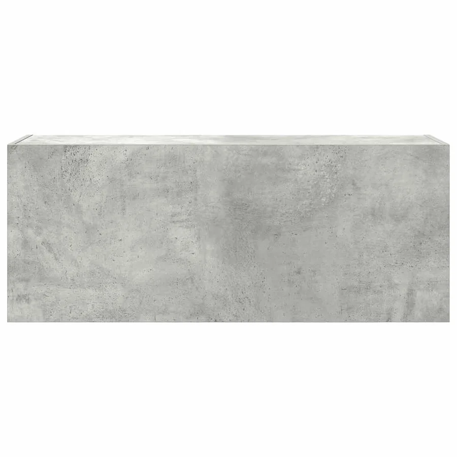 Armoire murale de bain gris béton 100x25x40cm bois d'ingénierie - 5