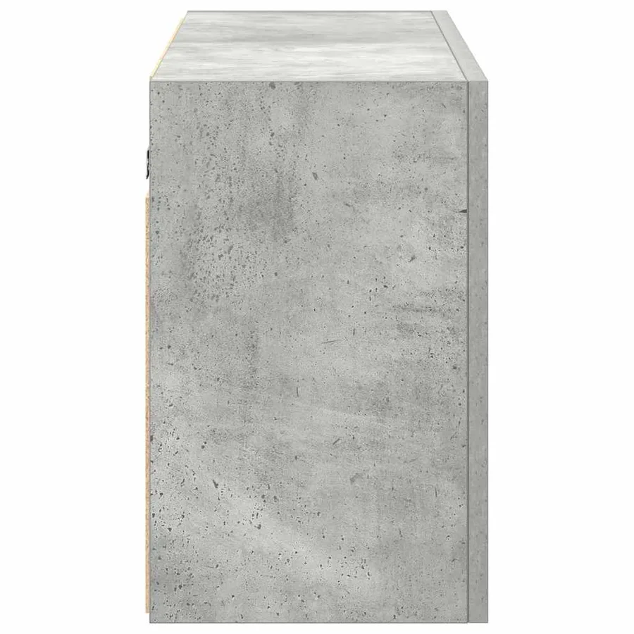 Armoire murale de bain gris béton 100x25x40cm bois d'ingénierie - 6