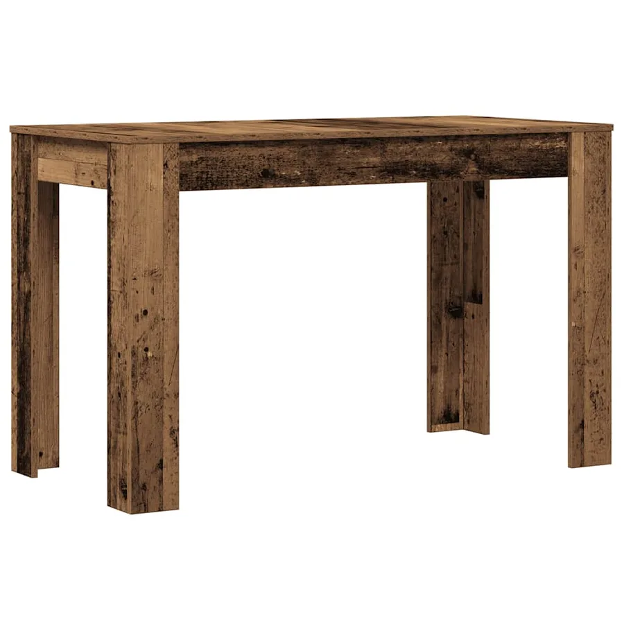 Table à manger vieux bois 120x60x76 cm bois d'ingénierie - 7
