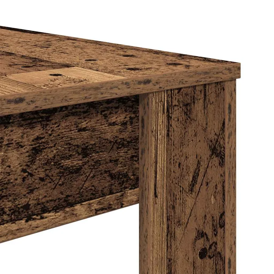 Table à manger vieux bois 120x60x76 cm bois d'ingénierie - 8