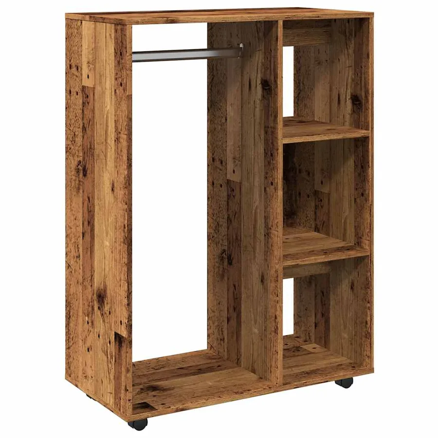 Garde-robe vieux bois 80x40x110 cm bois d'ingénierie - 2