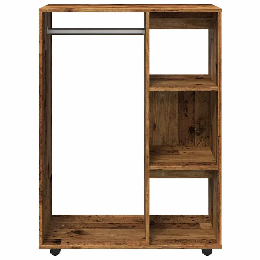 Garde-robe vieux bois 80x40x110 cm bois d'ingénierie - 5