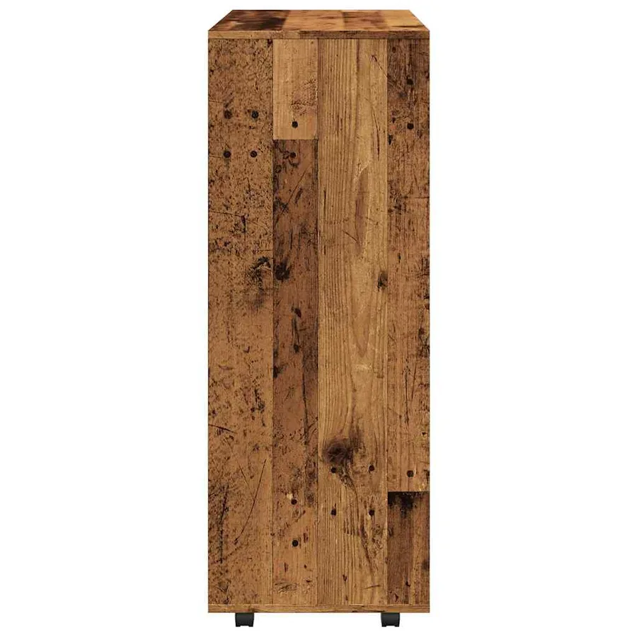 Garde-robe vieux bois 80x40x110 cm bois d'ingénierie - 6