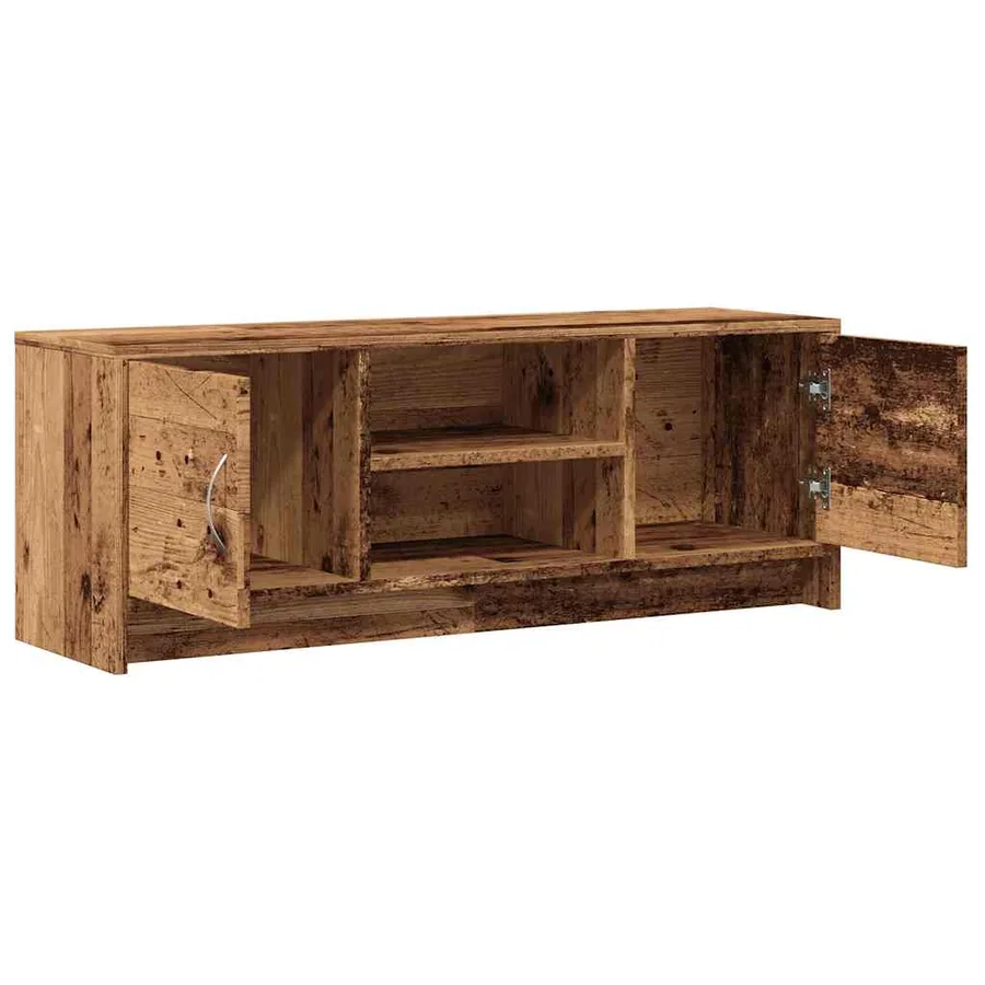 Meuble TV vieux bois 102x30x37,5 cm bois d'ingénierie - 7